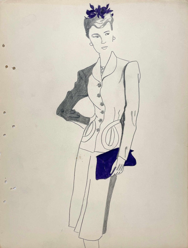The Coco Chanel Suit Original Sketch The Marvelous Gabrielle CoCo