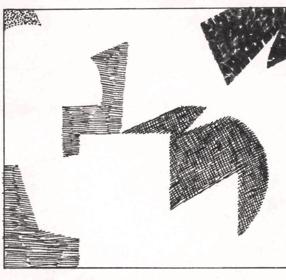 1948 Abstraction en noir et blanc de l'artiste Lois Field du Woman Institute of Design en vente 2