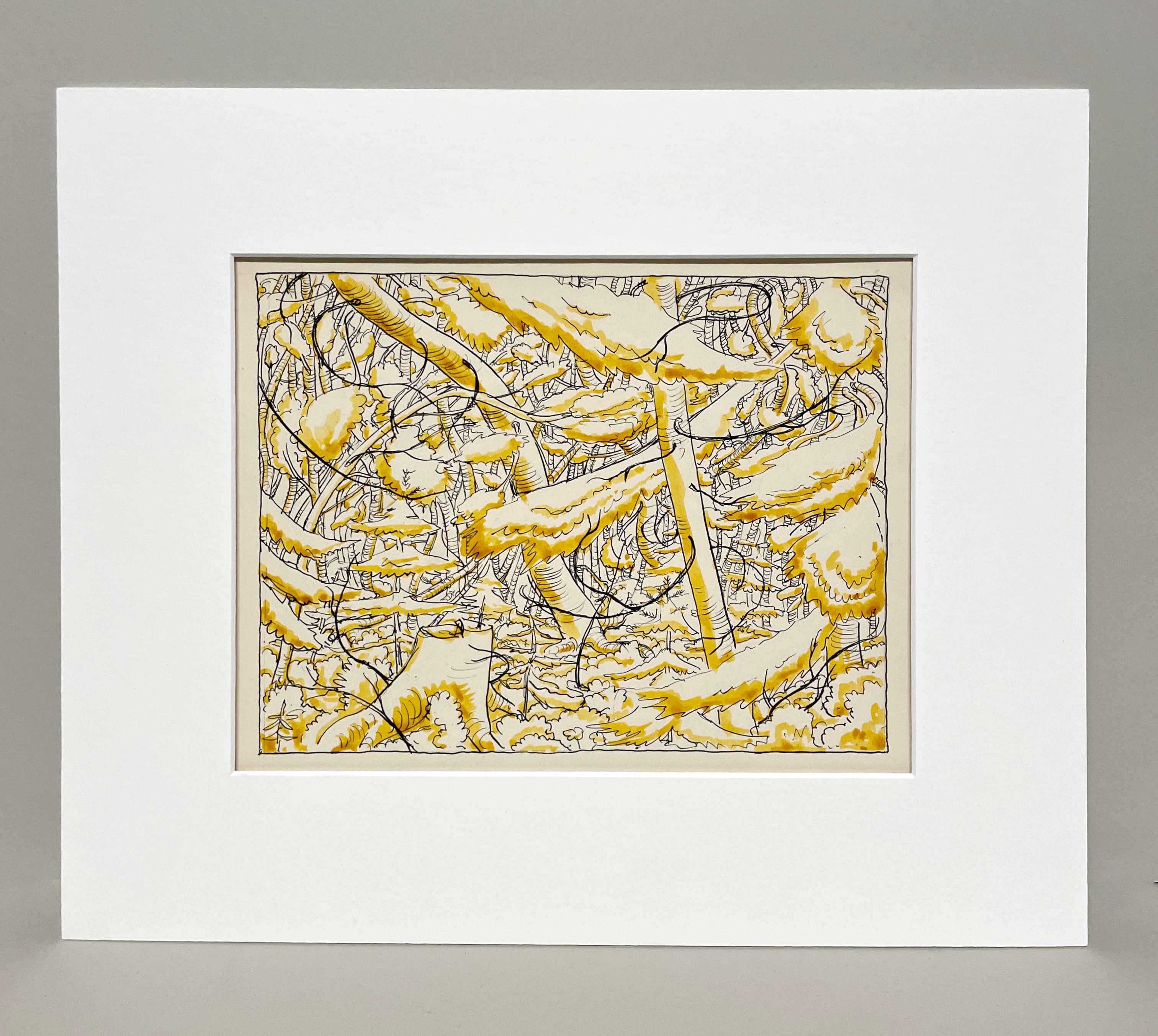 Scène de forêt jaune de l'artiste Harold Haydon en vente 3