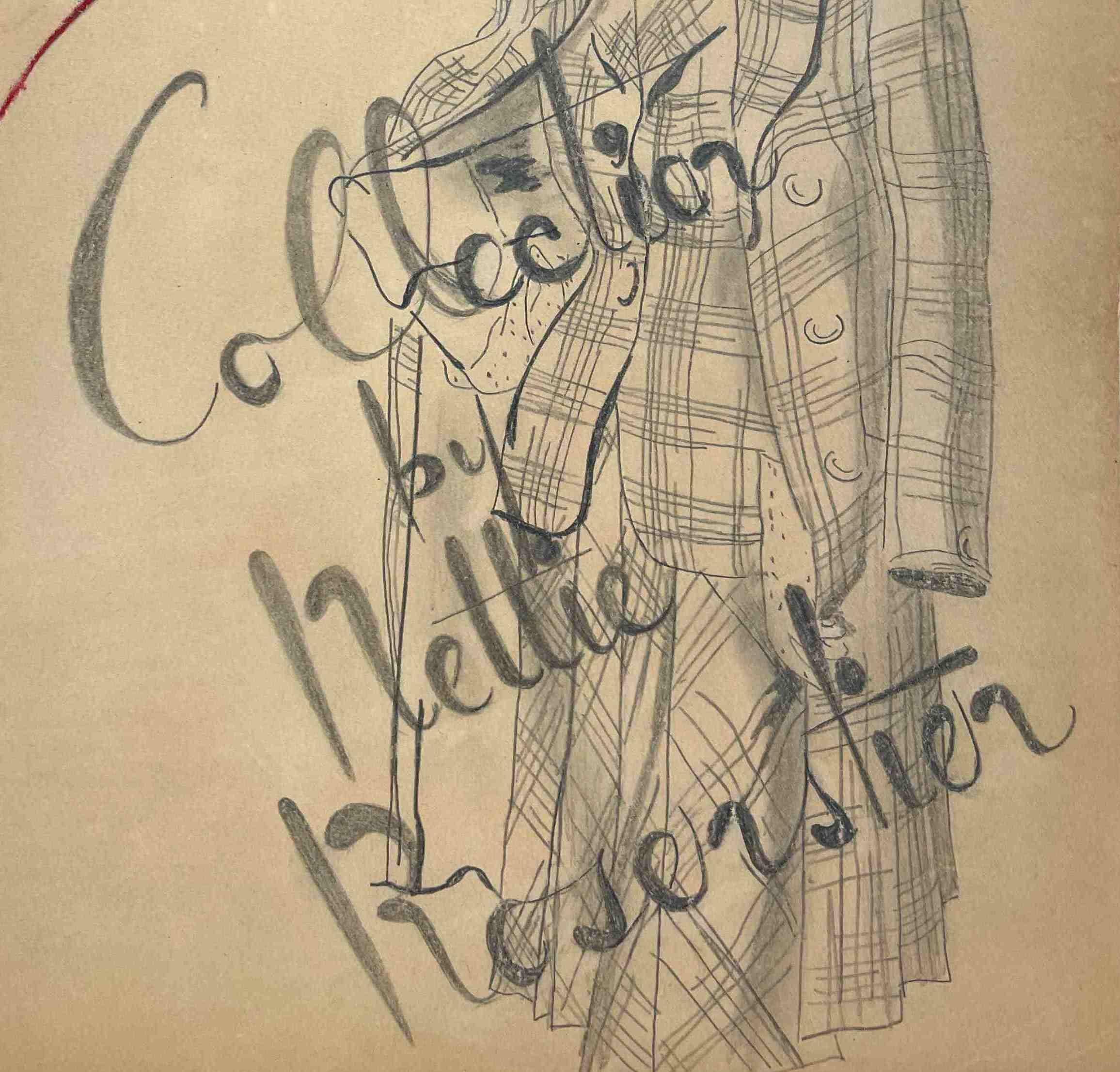 A 1940s Fashion Study for the Southern Collection by Nettie Rosenstein - American Modern Art by Unknown