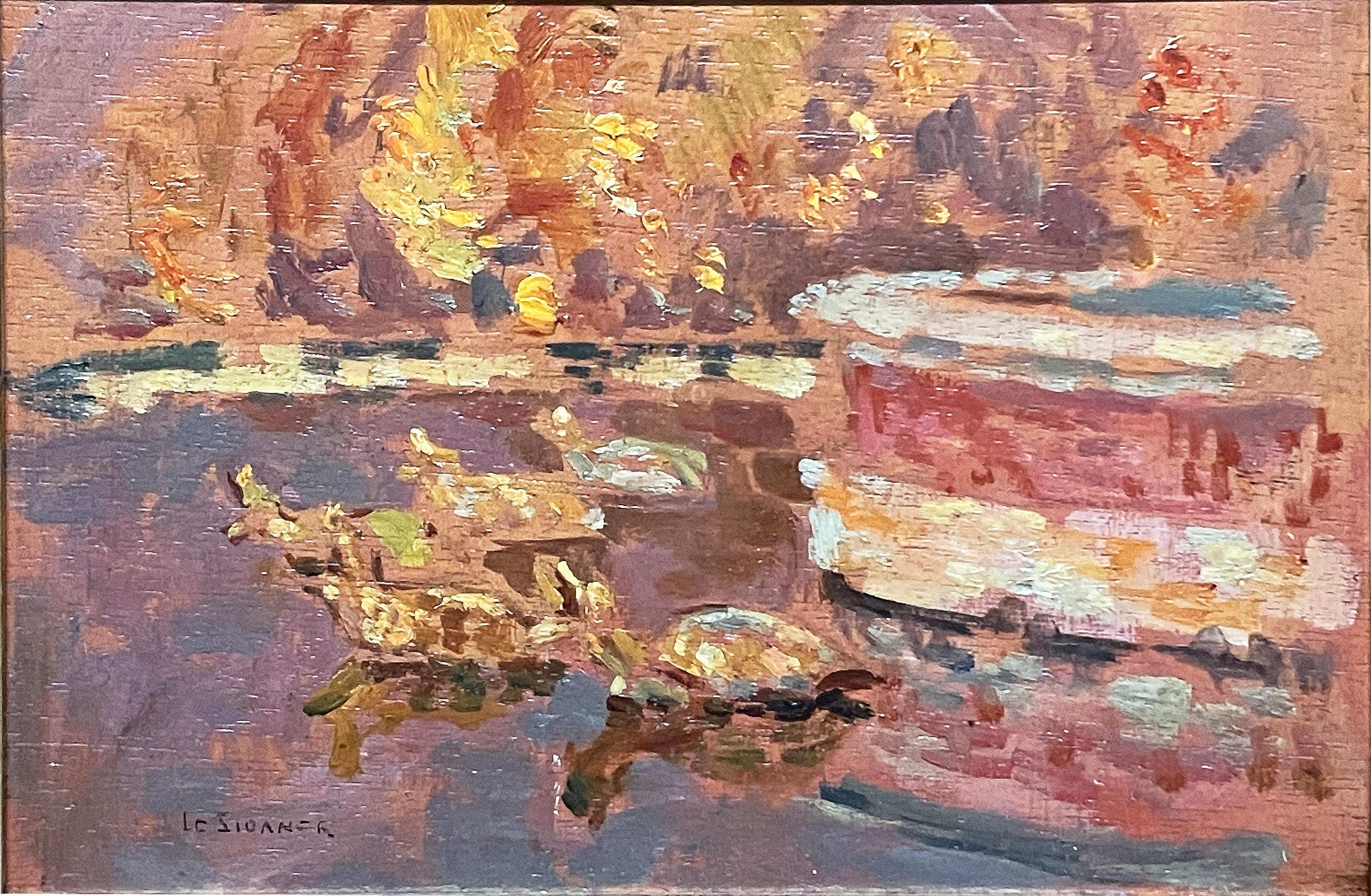 A Painting of Versailles by Henri Le Sidaner, Les Tortues du Bassin Latone
