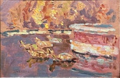 Un cuadro de Versalles de Henri Le Sidaner, Les Tortues du Bassin Latone