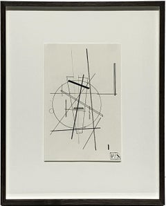 Bauhaus Inspired, Black & White "Composition #17" by Artist Paarshav Shah