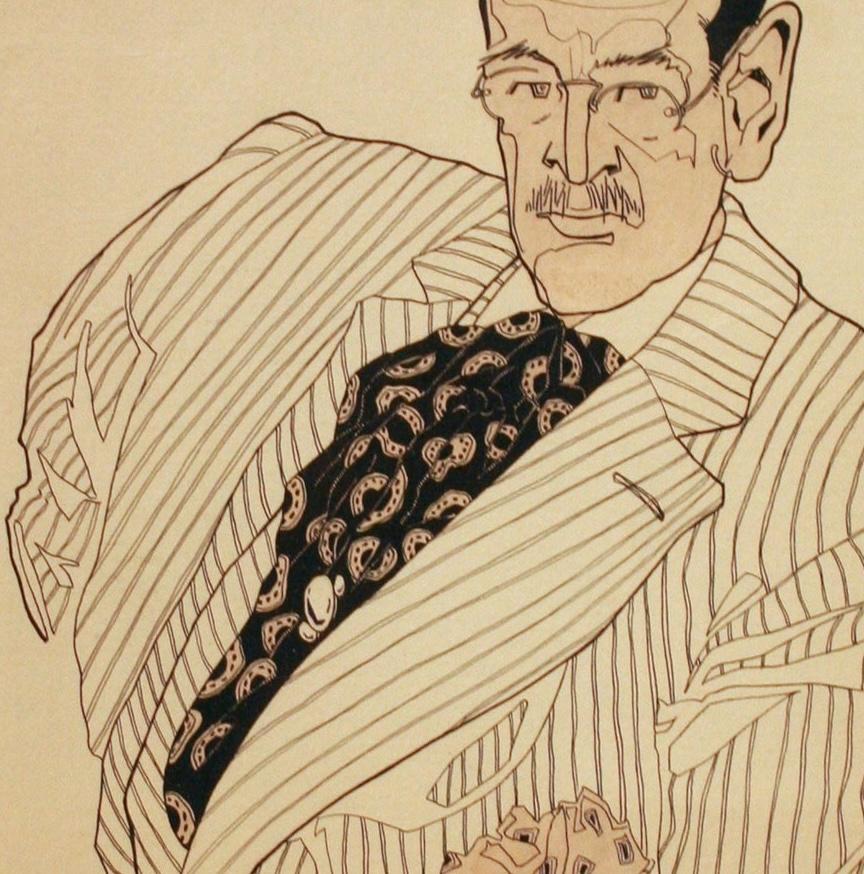 A Ca. 1915 Porträt eines Gentleman des Künstlers Anthony Stuffers im Angebot 4