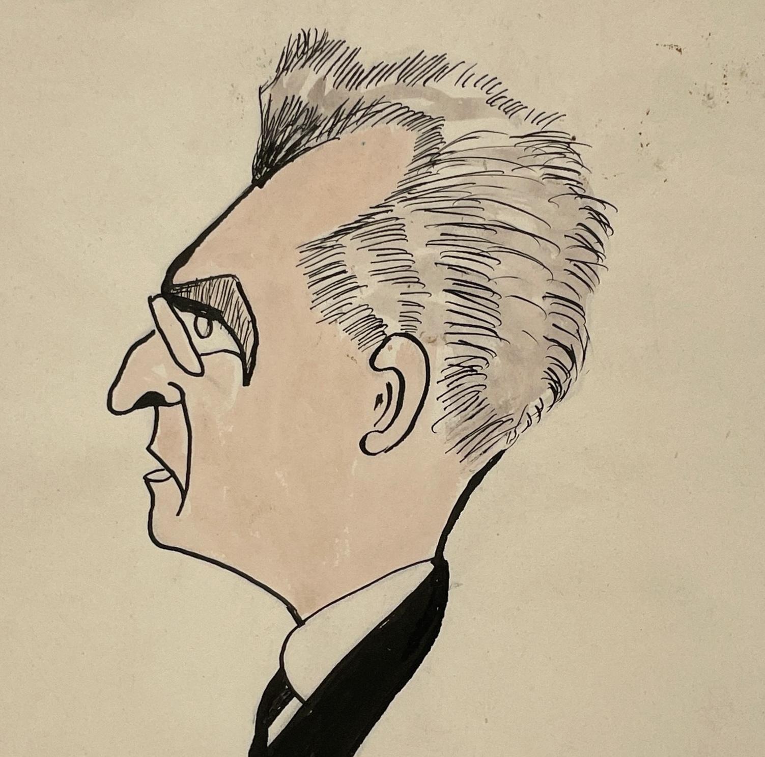 A 1928 Caricature of Irish Politician Alexander Green by Artist Isa M. Macnie For Sale 2