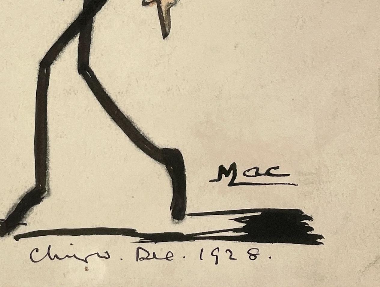 A 1920s Caricature of Author Lennox Robinson by Irish Artist Isa M. Macnie For Sale 4
