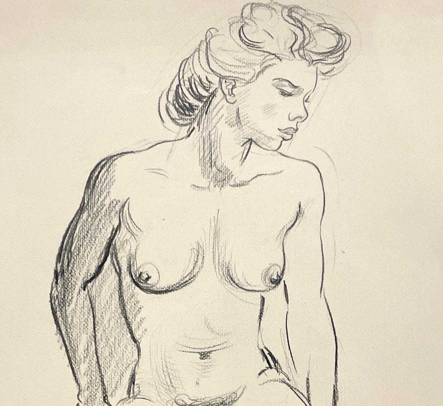 Un favoloso nudo femminile moderno di Harold Haydon del 1945, splendidamente rappresentato in vendita 3