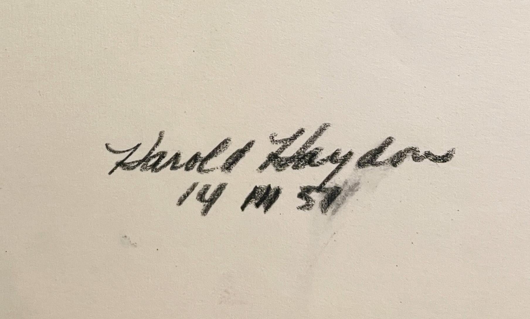 Ein überzeugendes Porträt eines jungen Mannes aus der Mitte des Jahrhunderts von Harold Haydon aus dem Jahr 1951 im Angebot 5