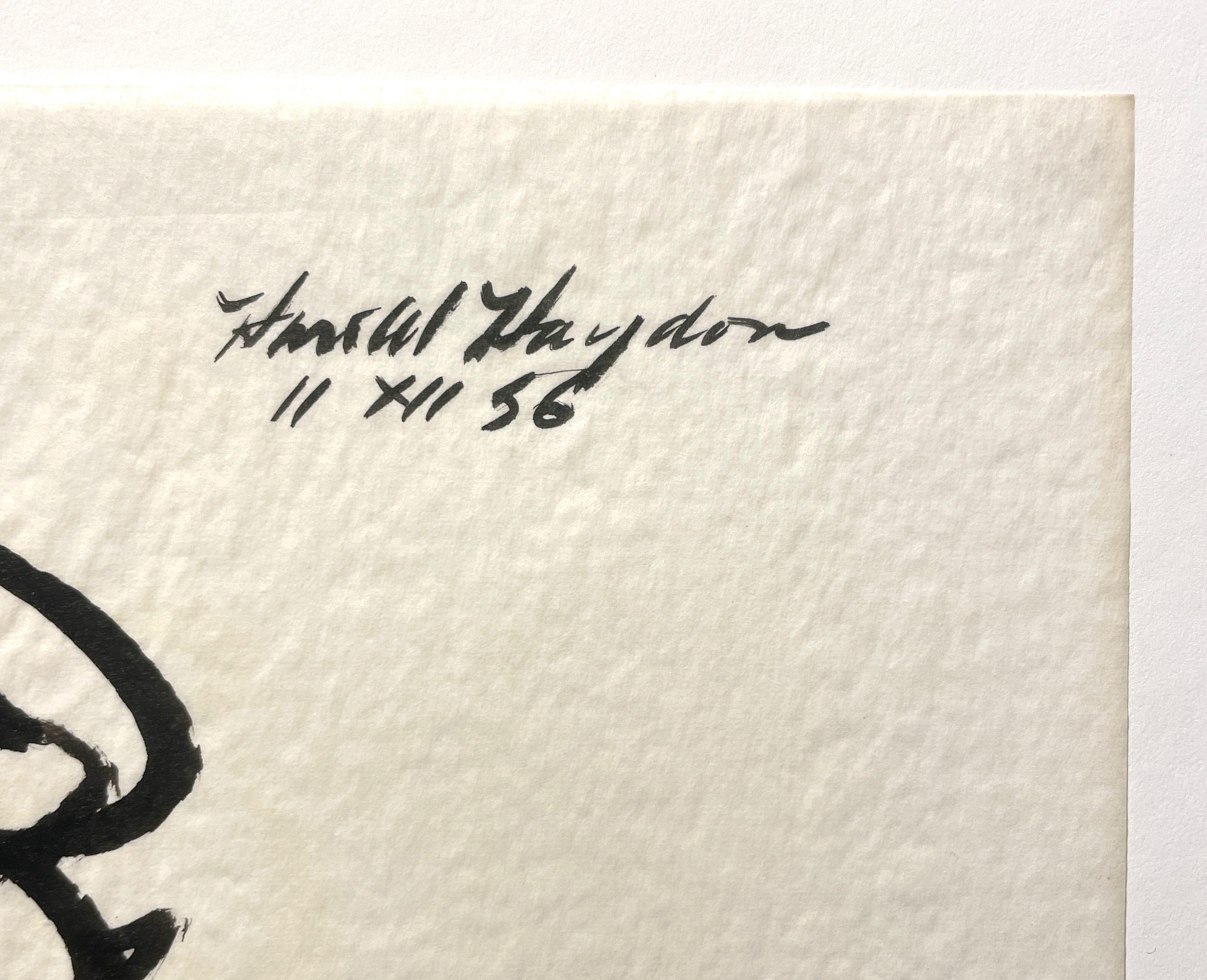 Eine abstrakte weibliche Figurenstudie der Avantgarde aus der Mitte des Jahrhunderts von Harold Haydon im Angebot 4