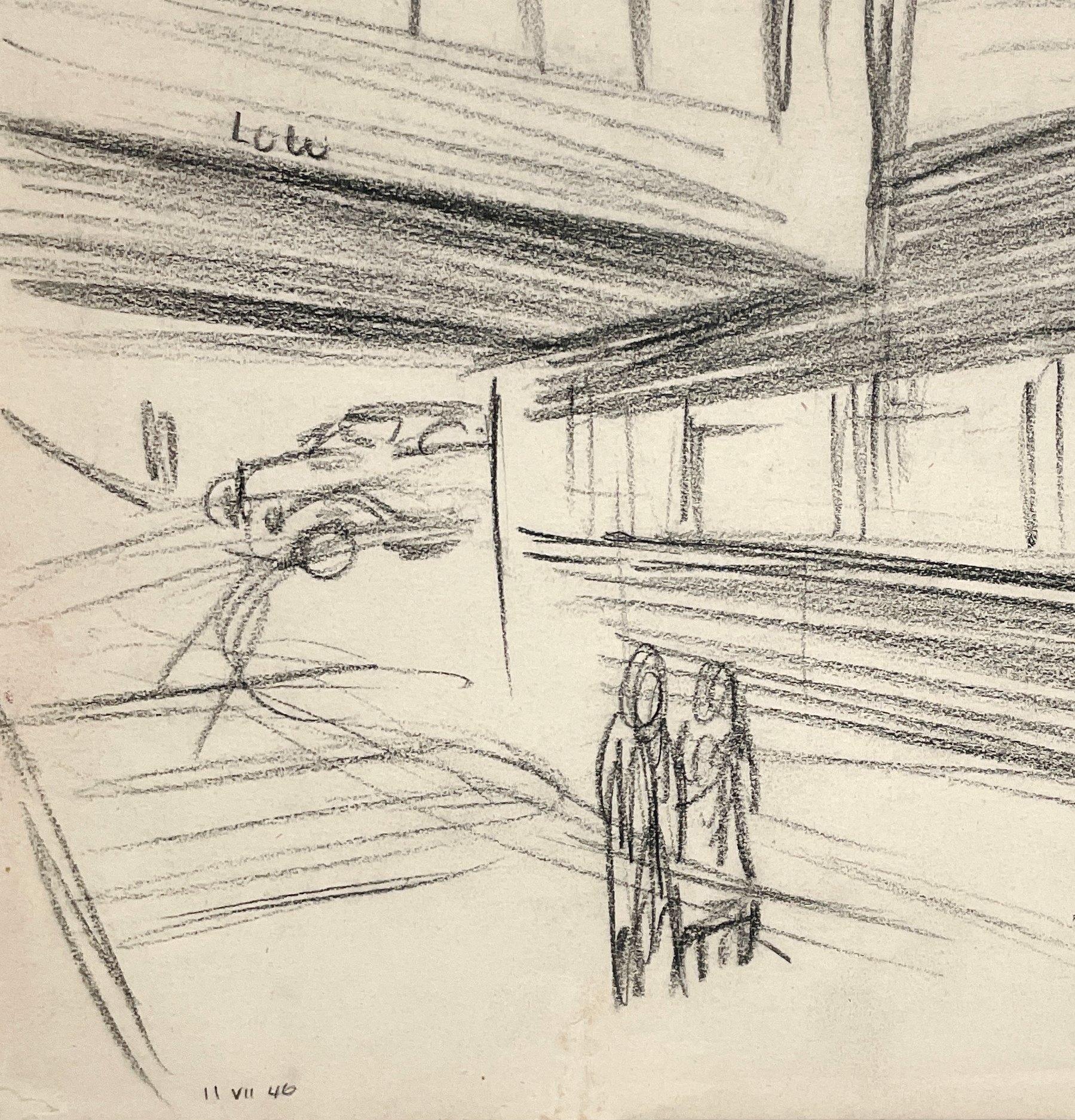 A 1940s Noire Inspired Street Scene, Lower Wacker Drive, Chicago, Urban Realism For Sale 2