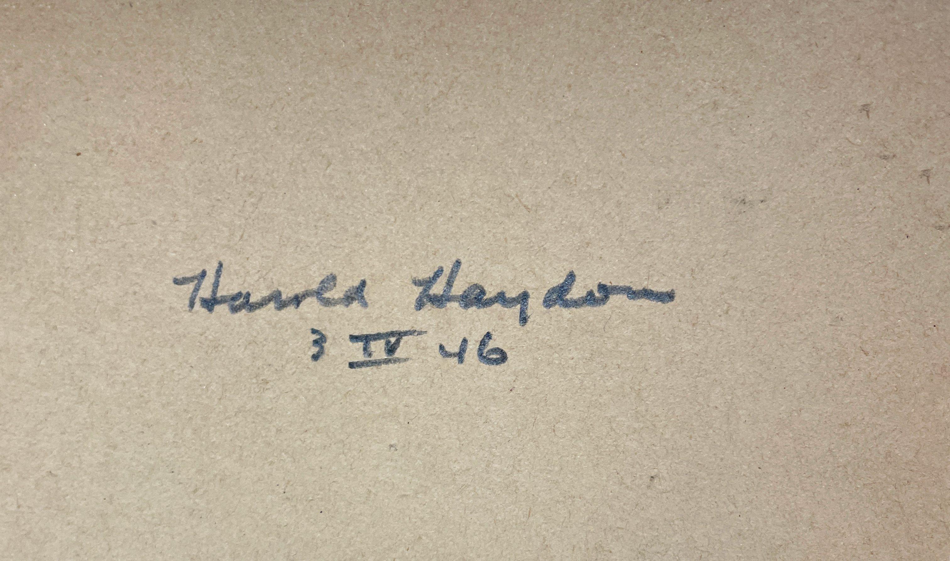 A Handsome 1940s Portrait of a Seated Man by Chicago Artist, Harold Haydon For Sale 7