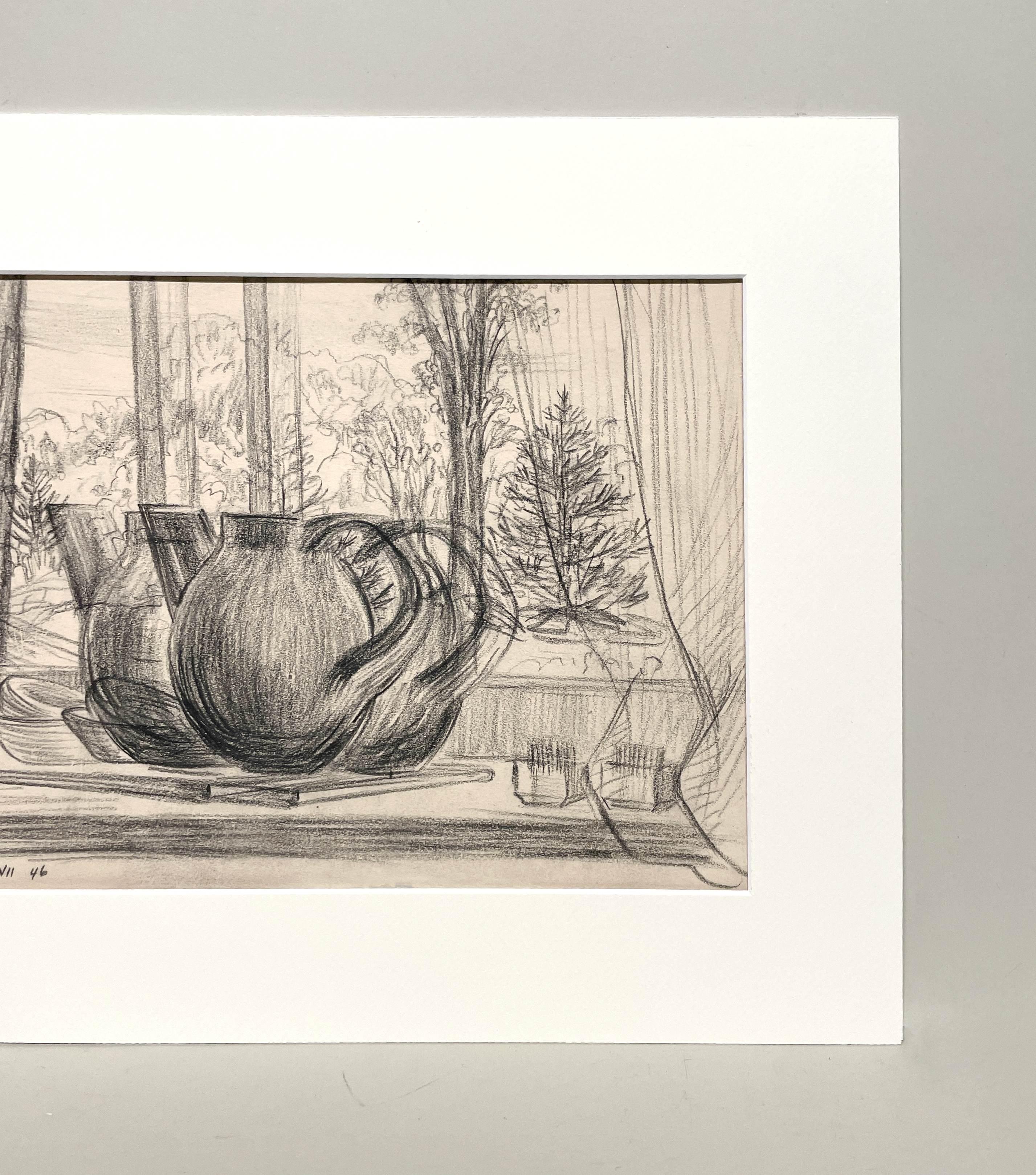 Un convincente bodegón surrealista moderno de mediados de siglo de 1946, de Harold Haydon en venta 7