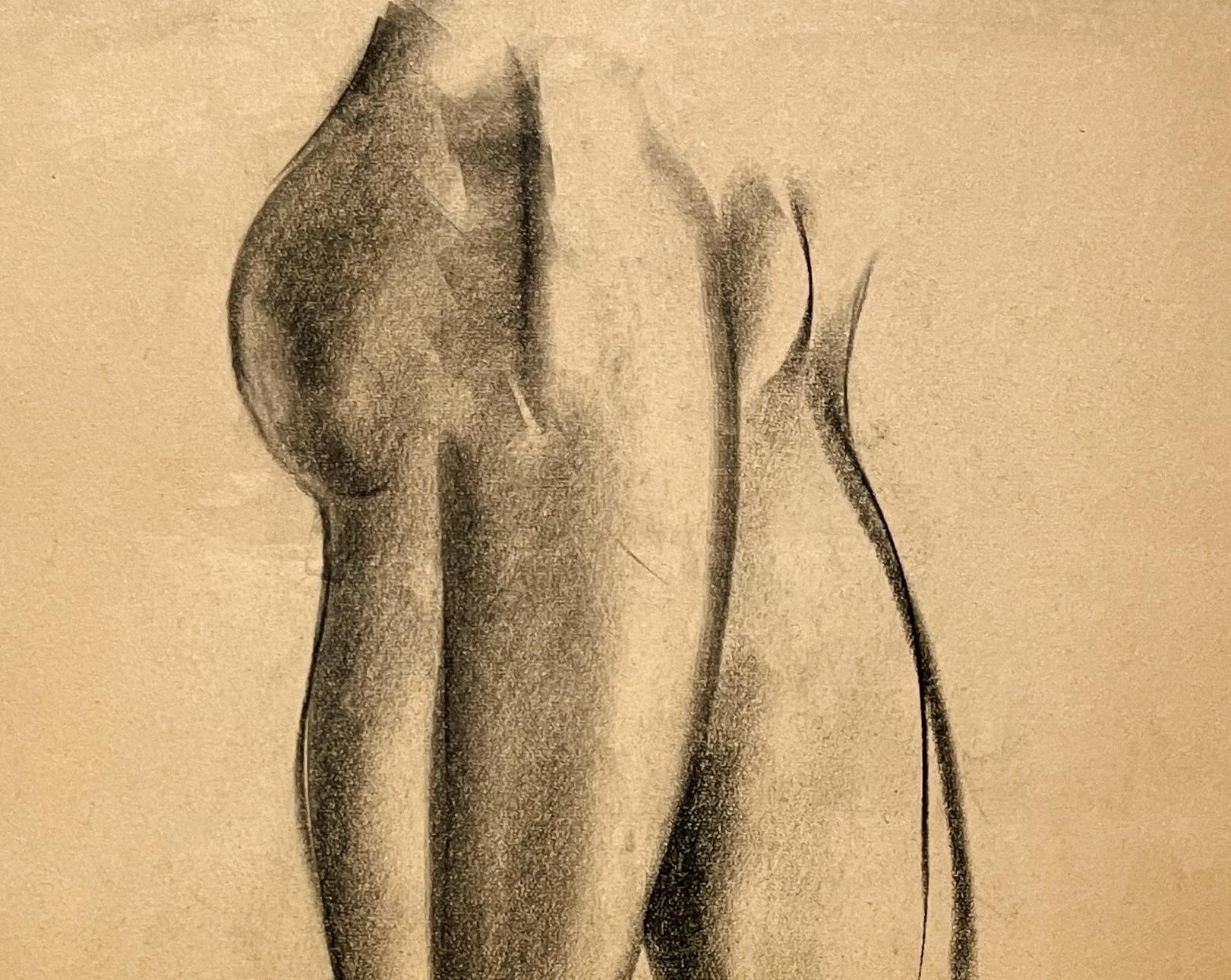 Dibujo de estudio anatómico de un modelo masculino, moderno y académico de los años 30 en venta 2