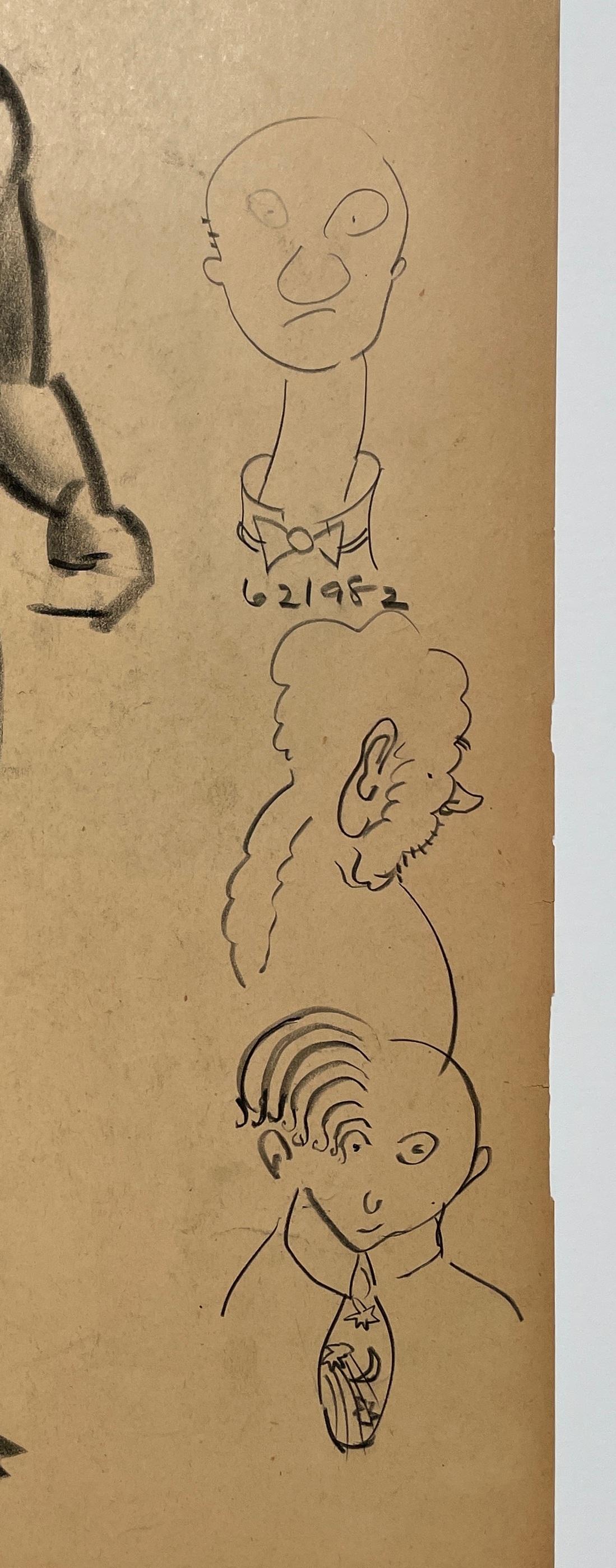 Dibujo de estudio anatómico de un modelo masculino, moderno y académico de los años 30 en venta 1