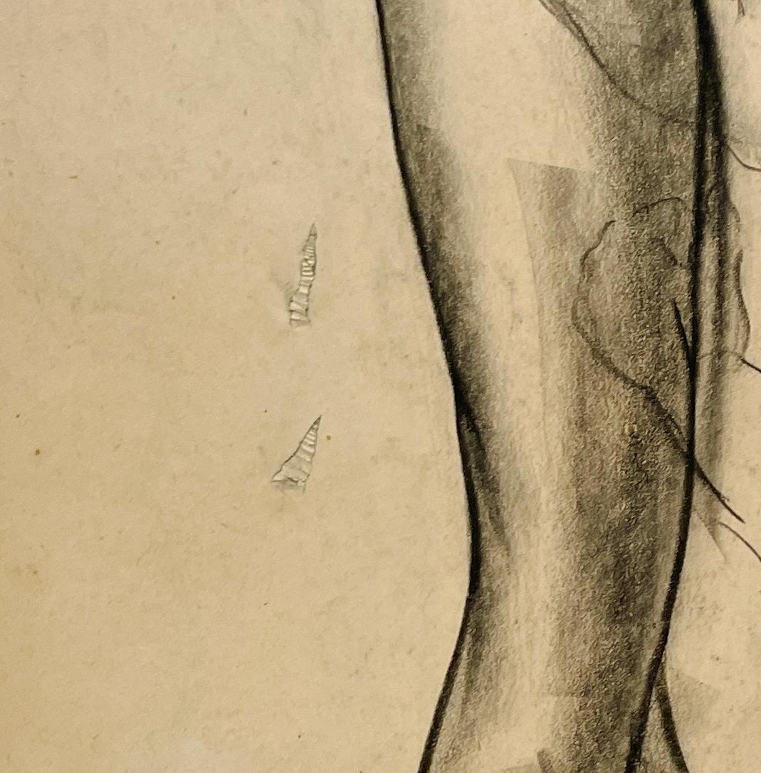 Un raffinato e moderno studio di figura anatomica accademica degli anni '30 (gambe e gambe femminili) in vendita 3