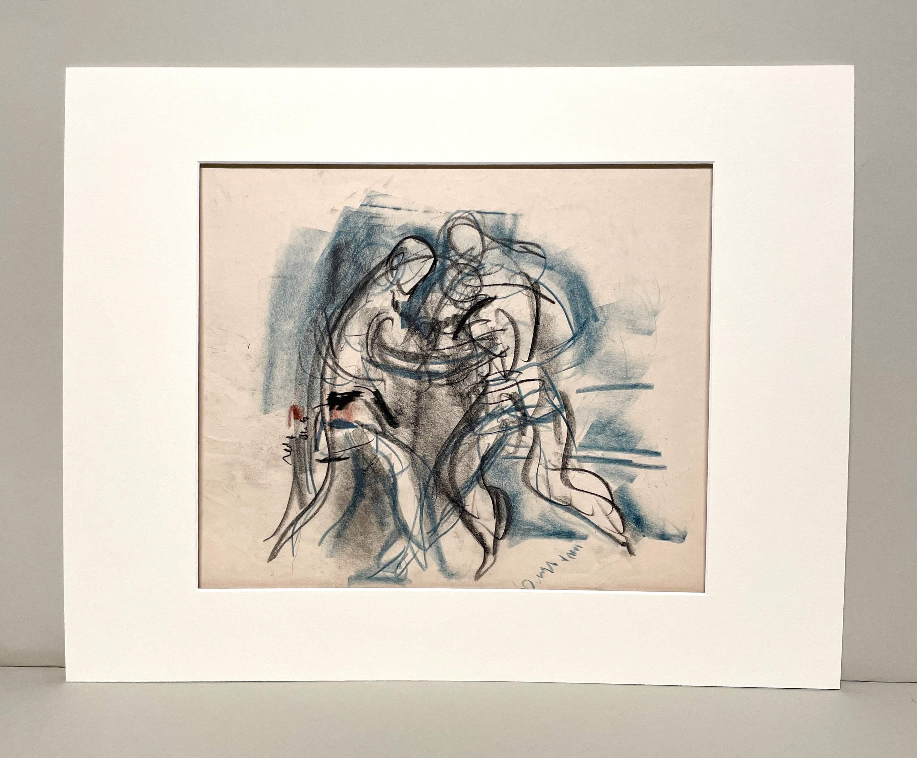 Eine schöne Darstellung eines Boxkampfes aus den 1930er Jahren – Art von Francis Chapin