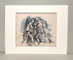 A Fine 1930's, Depiction of a Boxing Match by Chicago Artist, Francis Chapin