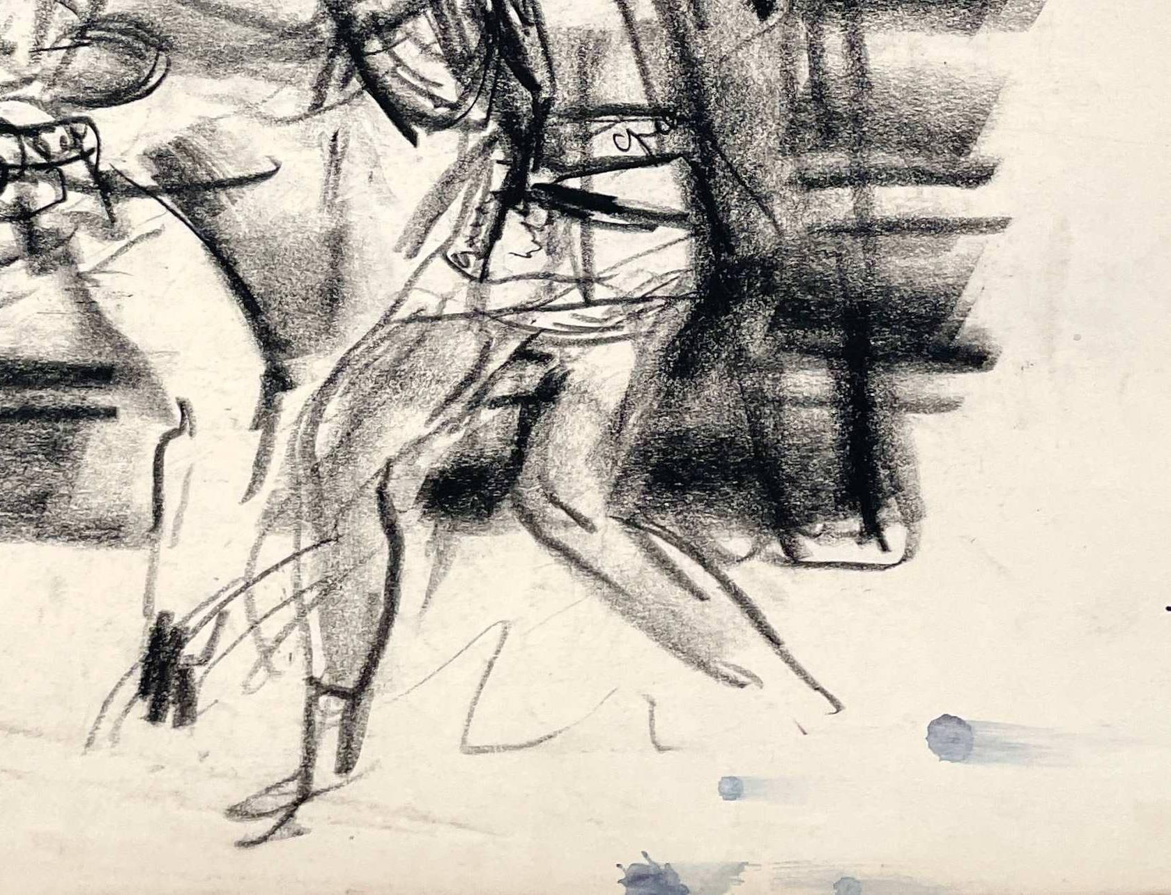 A Fine 1930's, Study of a Boxing Match - American Modern Art by Francis Chapin