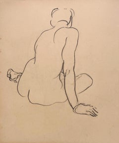 American Modern Nude Drawings and Watercolors