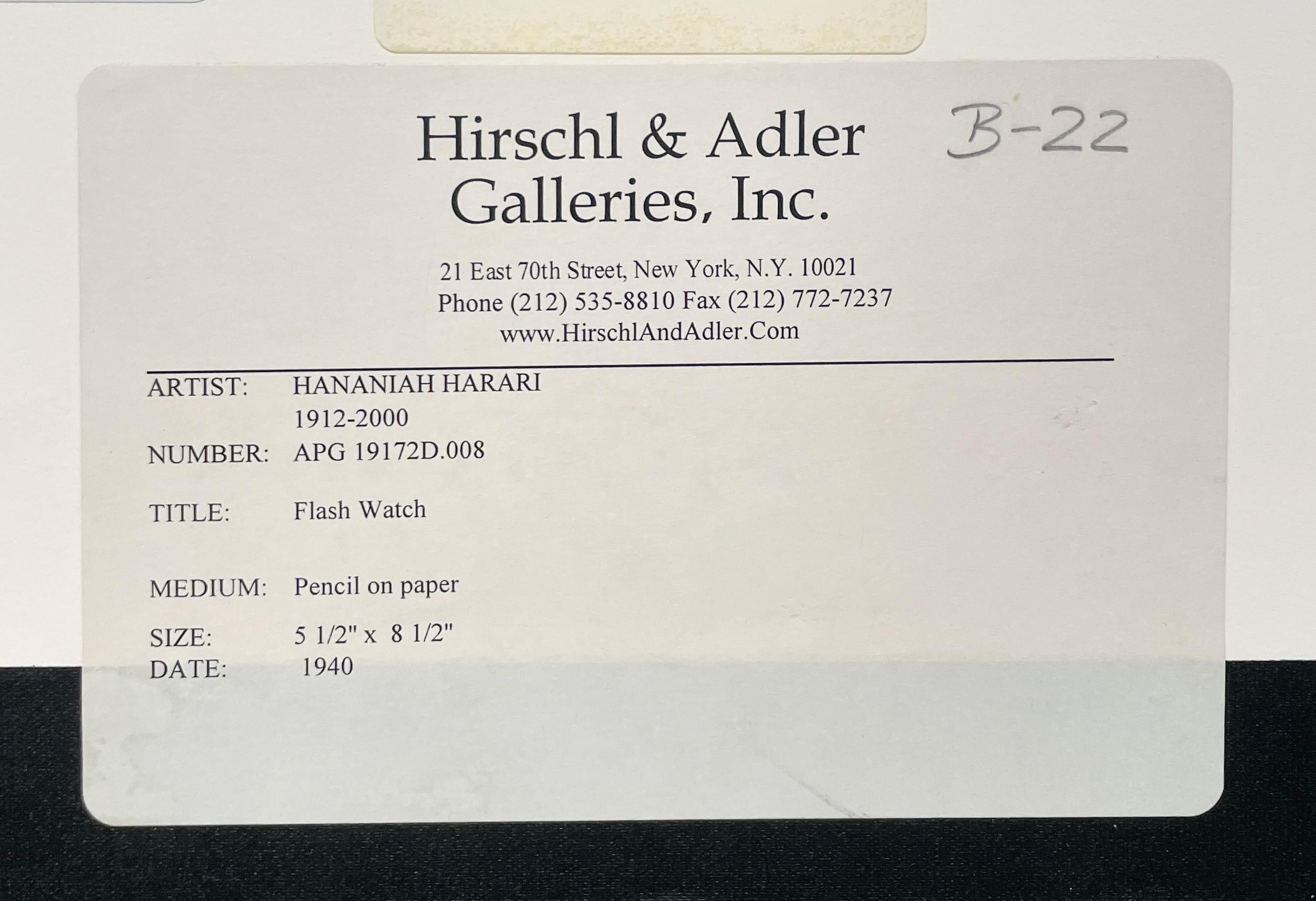 Un dibujo abstracto surrealista moderno de la década de 1940, 