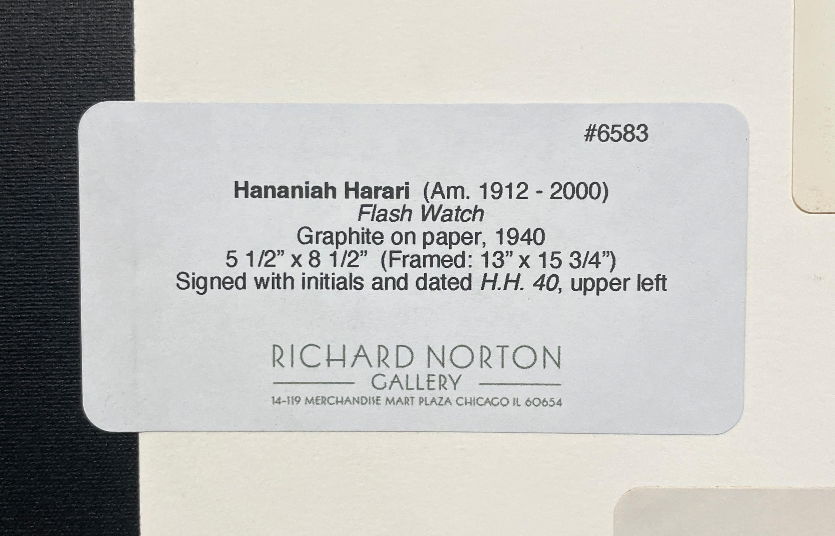 Un dibujo abstracto surrealista moderno de la década de 1940, 