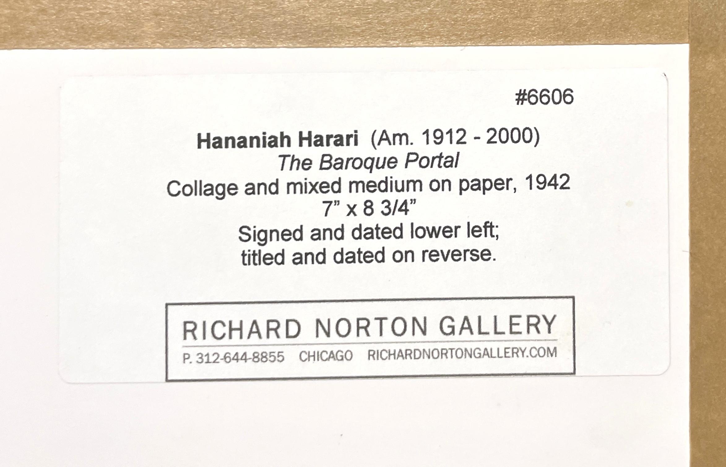 Un astratto surreale colorato e moderno del 1942 di Hananiah Harari 