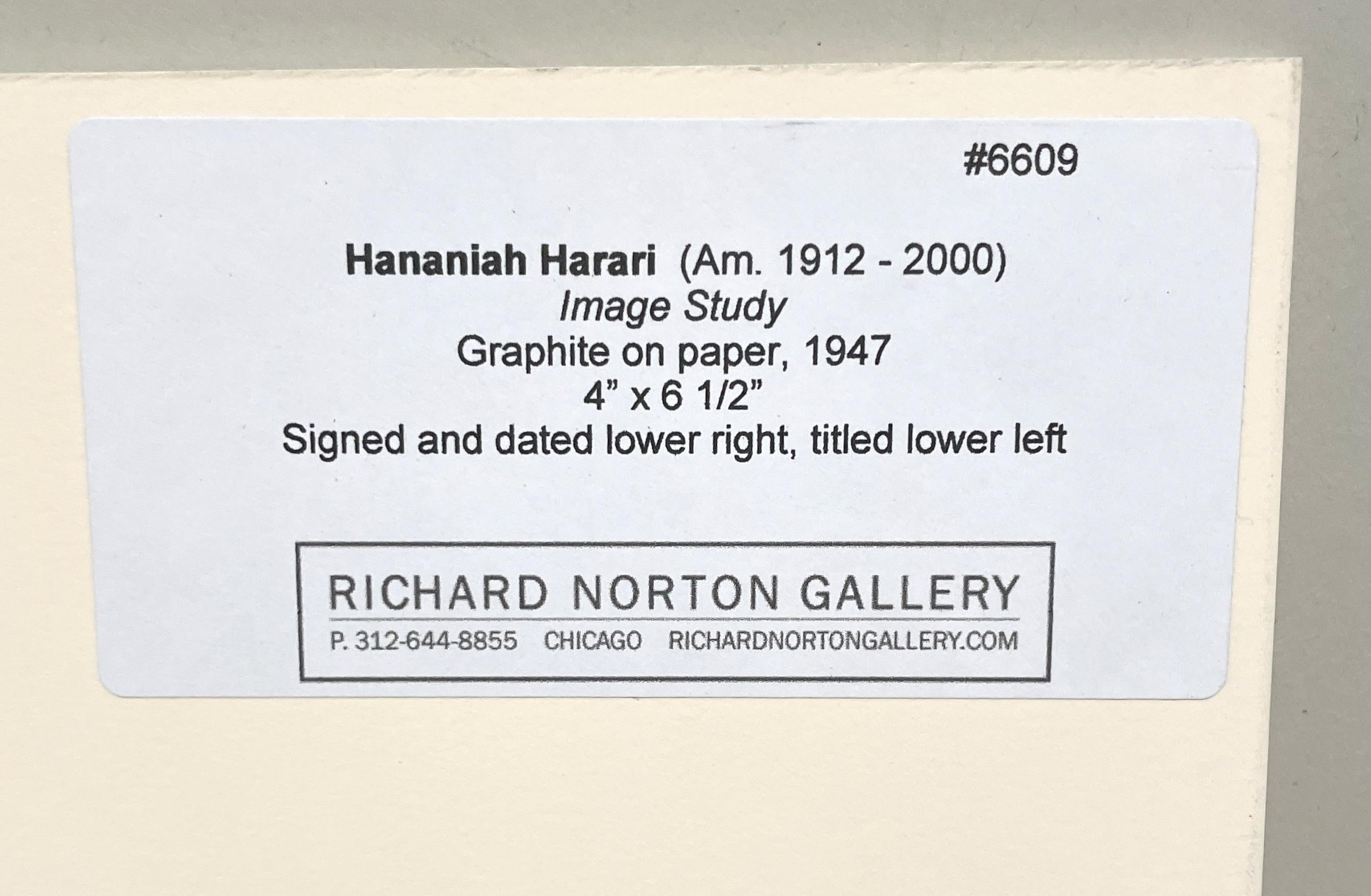 Dibujo abstracto surrealista moderno de los años 40, 