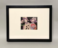 A Colorful 1930s Modern Surrealist Abstraction by Hananiah Harari "The Military"