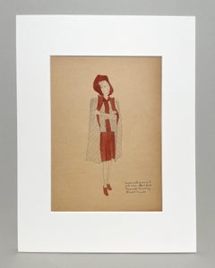 A Stylish Vintage 1940s Woman's Fashion Study, Town and Country, Blum’s Vogue