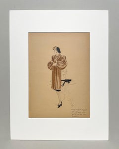 Uno studio di design di moda femminile elegante e vintage degli anni '40, Marshall Field & Co.