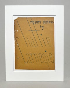 Un elegante estudio de moda femenina vintage de los años 40, diseño de portada para Hattie Carnegie