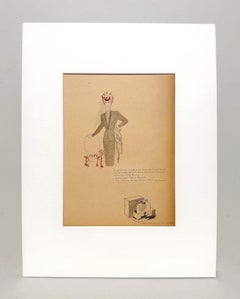 A Stylish, Vintage 1940s Fashion Design, Woman's Suit, Marshall Field & Co.