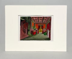 An Elegant, Sumptuously Rendered Gilded Age Themed Interior Scene / Set Design