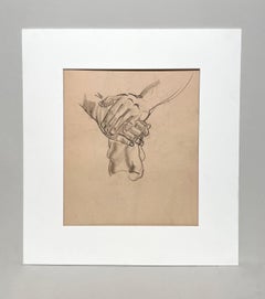 A Fine, Modern 1930s Academic Anatomical Figure Study (Male Hands & Feet)