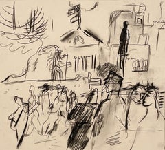 Mardi Gras! A Lively 1930s Drawing of Fat Tuesday, Tivoli Circle, New Orleans