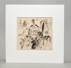 Mardi Gras! A Lively 1930s Drawing of Fat Tuesday, Tivoli Circle, New Orleans