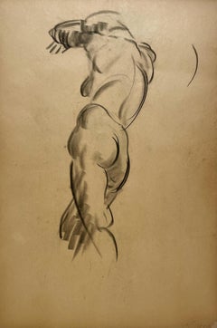 Fine Art Models Fine Deco Figure Study des années 1930, modèle de nu féminin debout