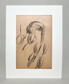 A Fine, Modern 1930s Academic Anatomical Figure Study (Standing Male Nude Model)