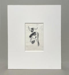 A Striking, 1930s Modern Cubist / Biomorphic Abstract Graphite Drawing- Notes IV