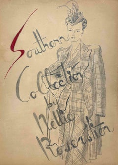Vintage 1940s Woman's Fashion Study, "Southern Collection'S" von Nettie Rosenstein
