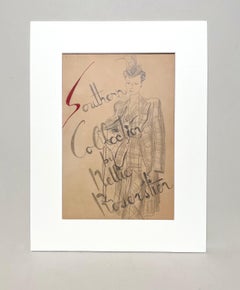 Vintage 1940s Woman's Fashion Study, "Southern Collection'S" von Nettie Rosenstein