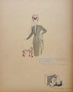 A Stylish, Vintage 1940s Fashion Design, Woman's Suit, Marshall Field & Co.