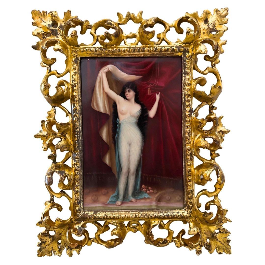 Beauté éthérée : Femme nue en porcelaine KPM de Berlin du 19e siècle - Art de Unknown
