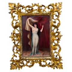 Beauté éthérée : Femme nue en porcelaine KPM de Berlin du 19e siècle