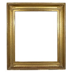 American 1860s Hudson River Antique Painting Gold Frame