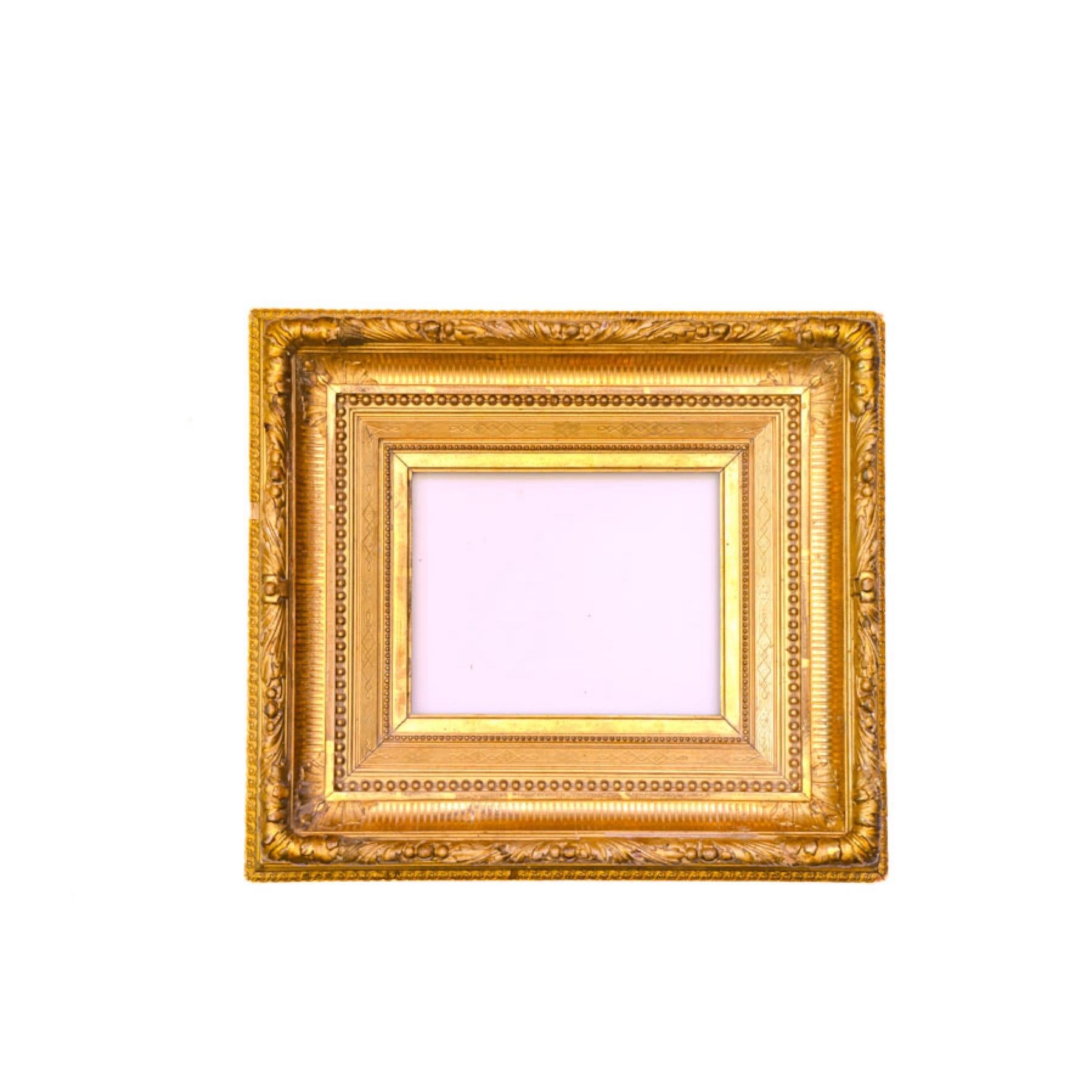 American 1870's Gilt/Wood Frame - 9 x 7 - Art by Unknown