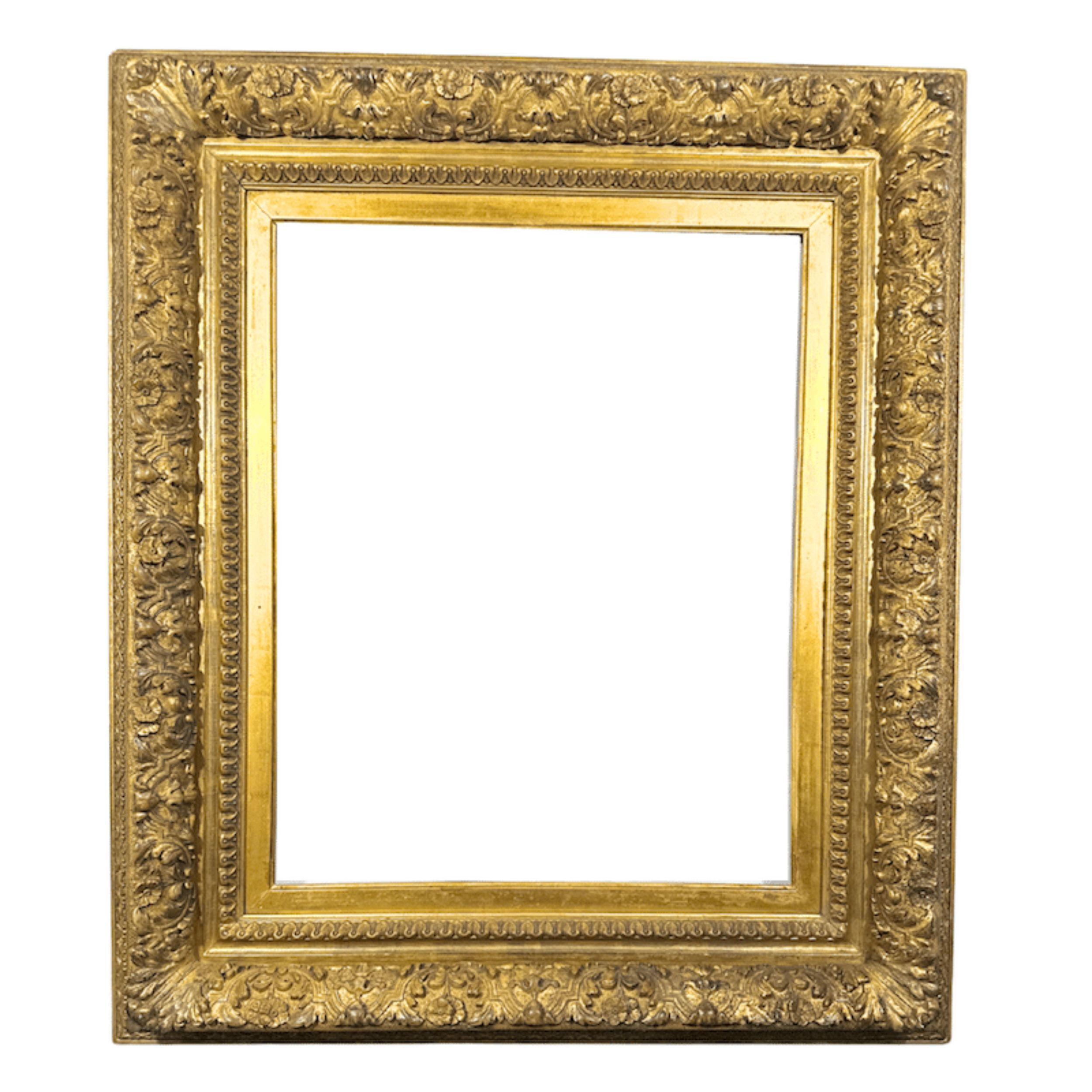 1880s Barbizon Style American Giltwood Frame – 16 x 20 Inches (Opening Size)