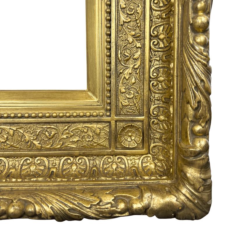 Cornice antica americana dorata del 1870  Cornice per quadro antico in vendita 3