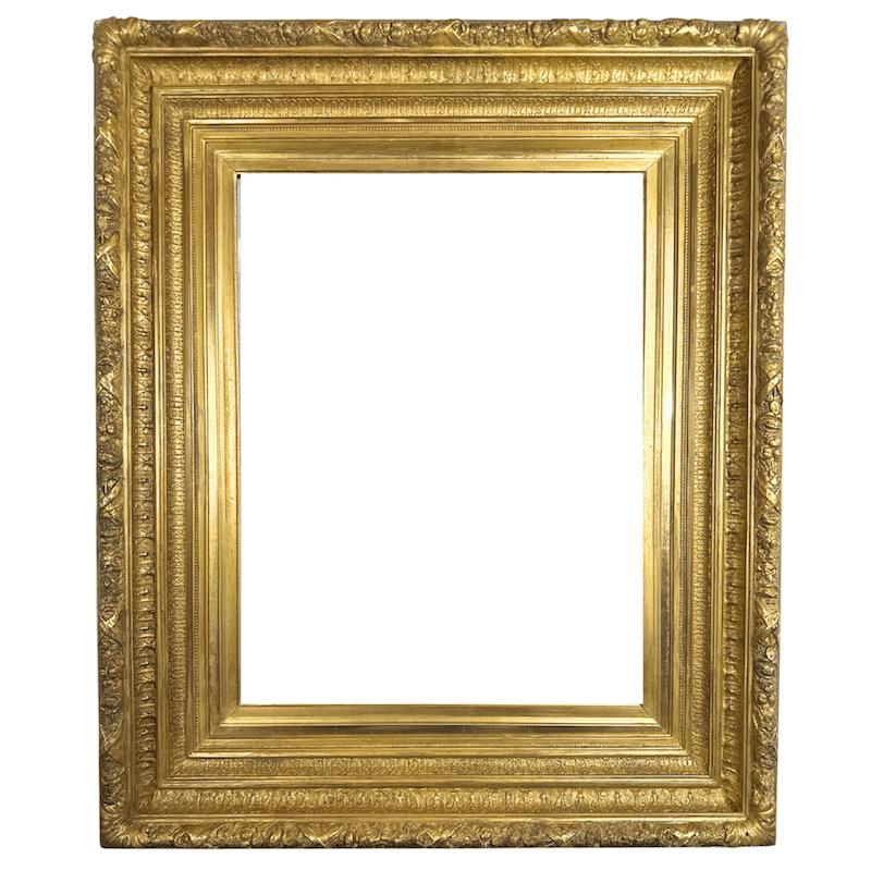 1880s American School Gilt Wood Antique Frame - Art by Unknown
