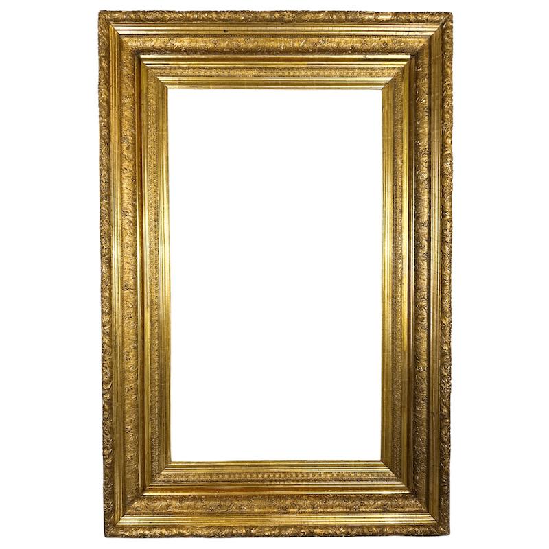 1880s Antique Frame Antique Painting Gold Frame - Art by Unknown